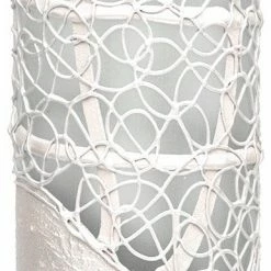 7ART Handbemalte Glasvase - Große Bodenvase aus Glas 40 cm