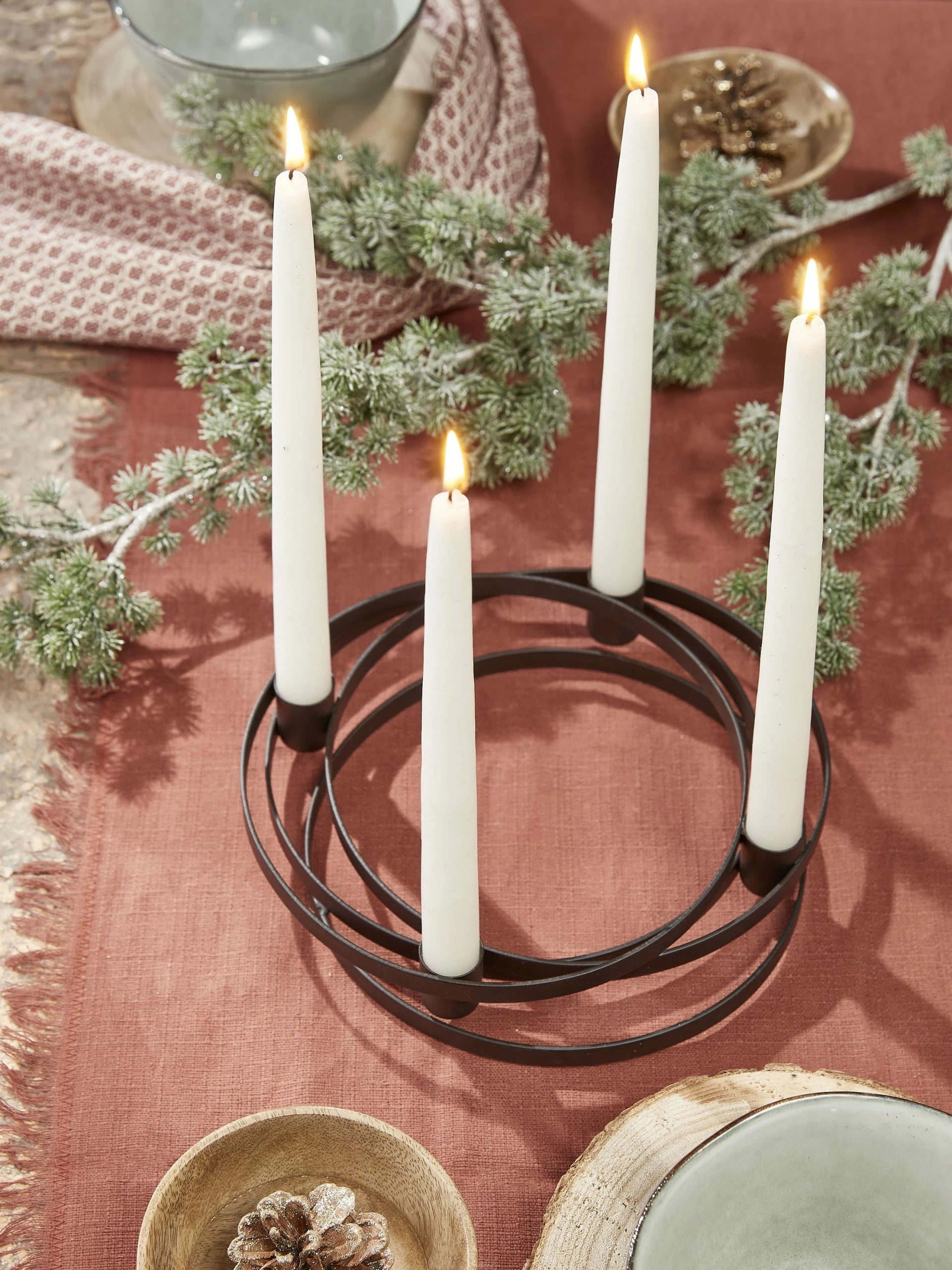 House of Seasons Kerzenhalter Laria - 34 x 34 cm - Durchmesser: 34 cm – Bild 2