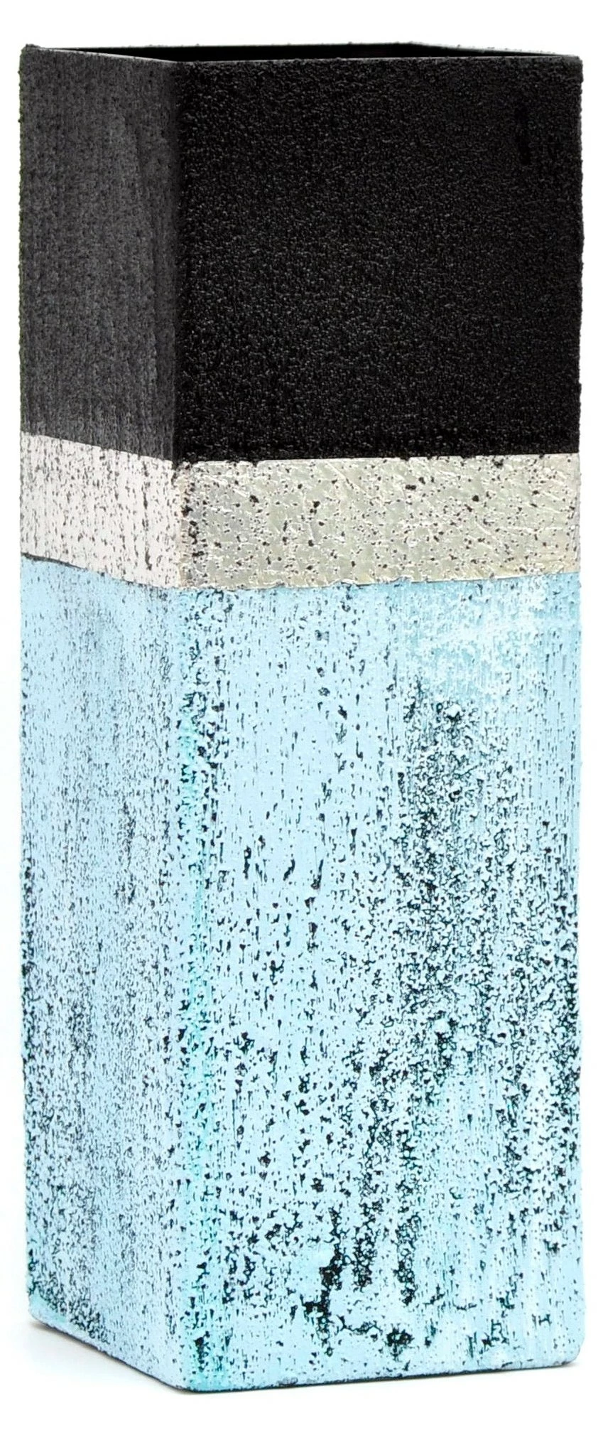 7ART Handbemalte Glasvase - Tischvase aus Glas 30 cm