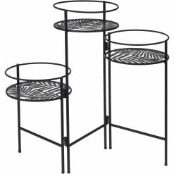 Home&Styling Collection Blumenständer aus Metall mit 3 Ablagen