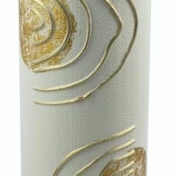 7ART Handbemalte Glasvase - Große Bodenvase aus Glas 40 cm