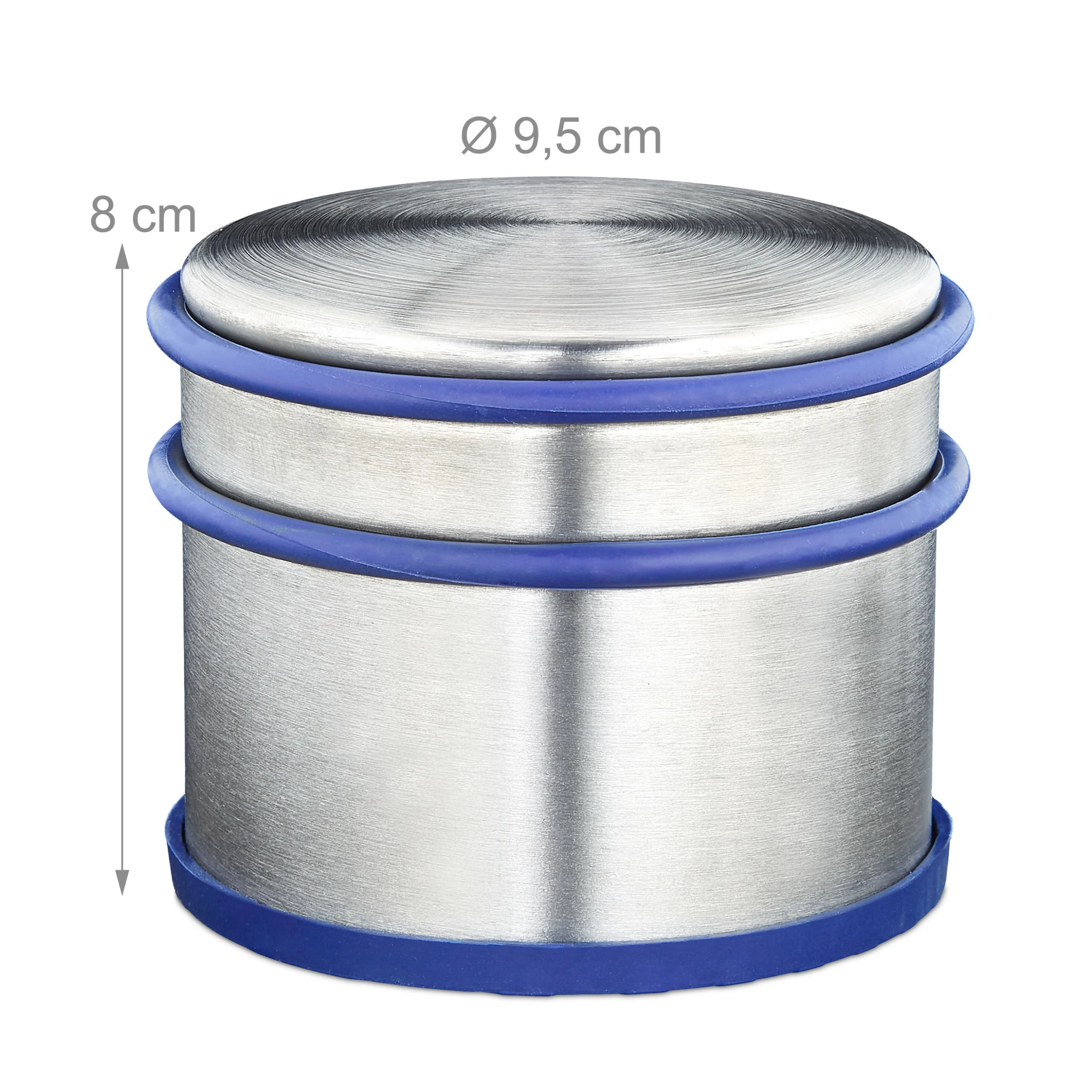 Relaxdays 10 x Türstopper Edelstahl silber-blau – Bild 8