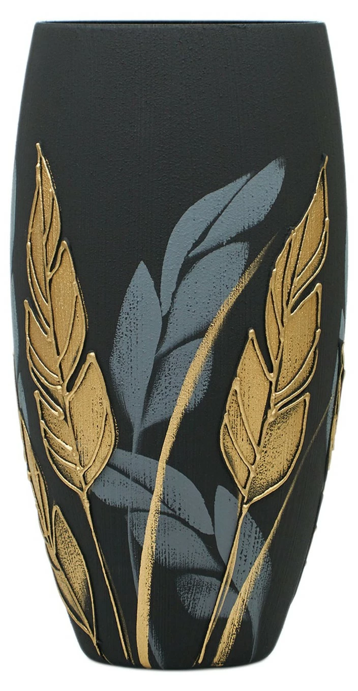 7ART Handbemalte Glasvase - Tischvase aus Glas 30 cm