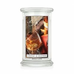 Kringle Candle Große Classic Candle Cognac & Leather