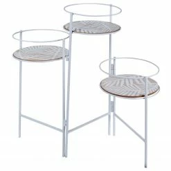 Home&Styling Collection Blumenständer, 3 Ablagen, weiß