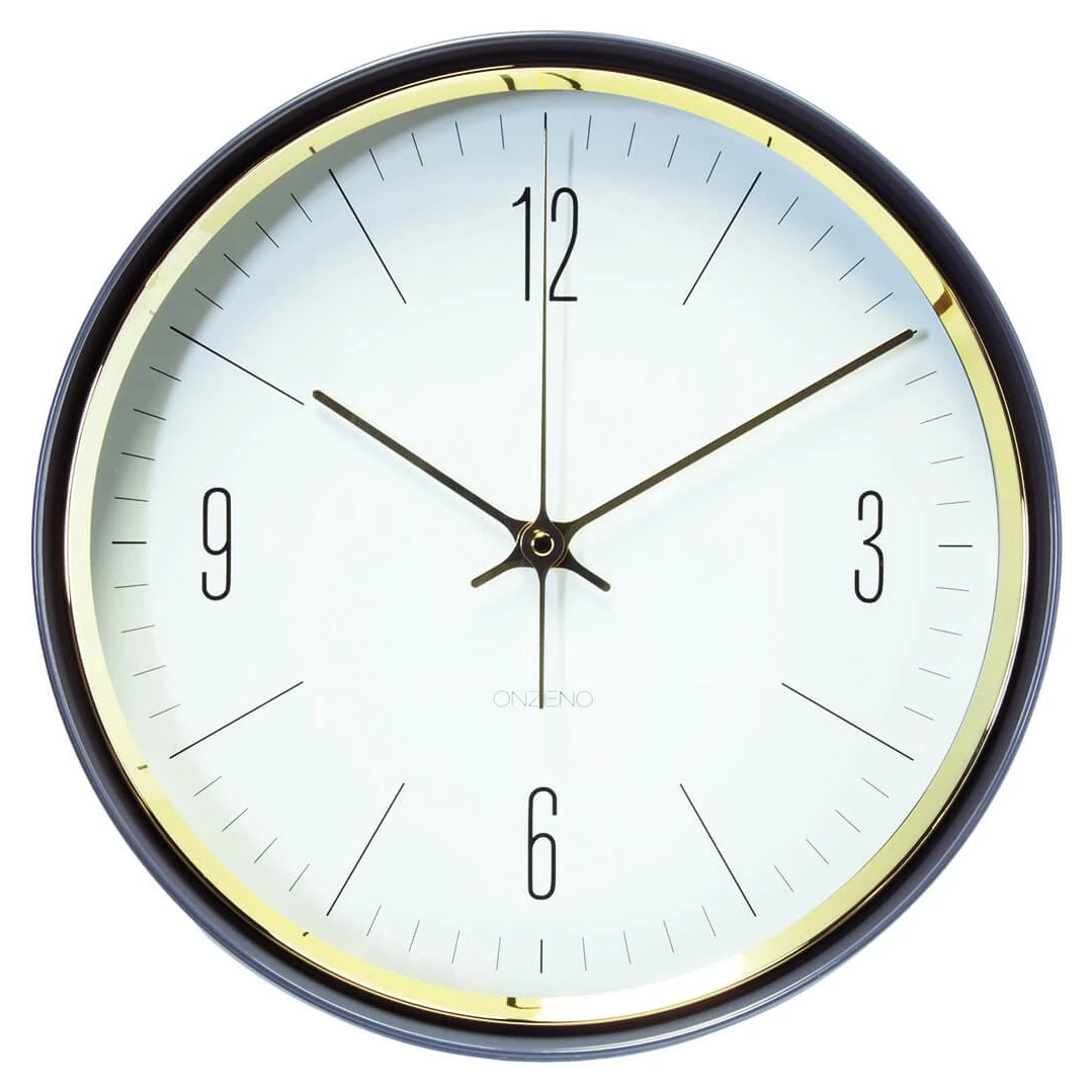 ONZENO Design Wanduhr THE GOLDEN SHINE.