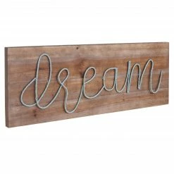 HWC LED-Holzschild Landhaus - Breite: 72 cm