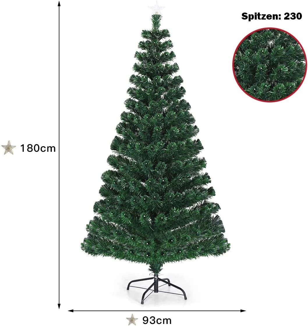 Costway 180cm Künstlicher Weihnachtsbaum – Bild 9