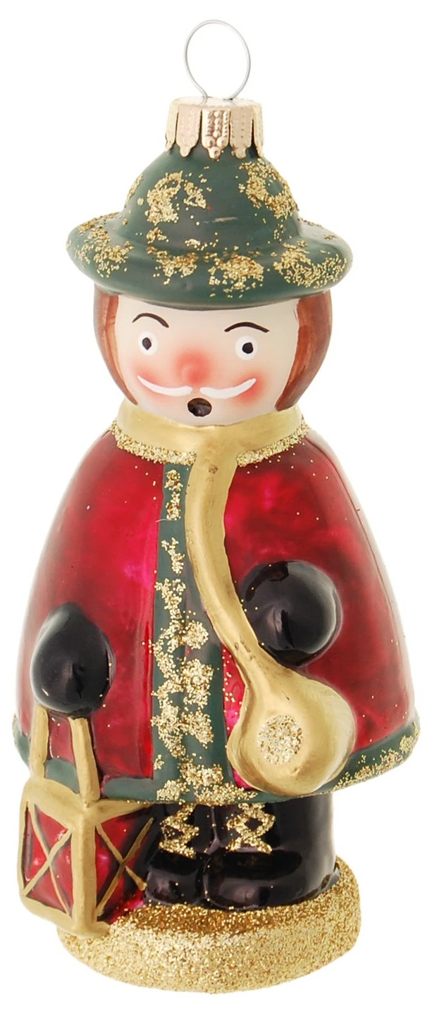 Krebs Glas Lauscha 11cm Räuchermännchen aus Glas