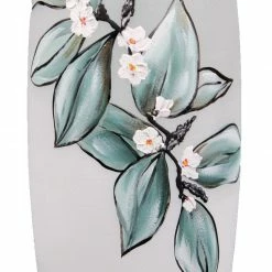 7ART Handbemalte Glasvase - Große Bodenvase aus Glas 40 cm