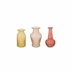 PIP Studio Vasen 3er-Set Glas Rosa - Gelb - Rot