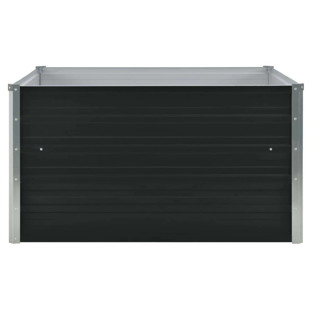 VidaXL Hochbeet - vidaXL Hochbeet 100×100×45 cm Verzinkter Stahl Anthrazit – Bild 3