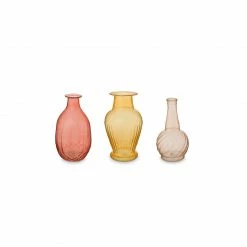 PIP Studio Vasen 3er-Set Glas Rosa - Gelb - Rot