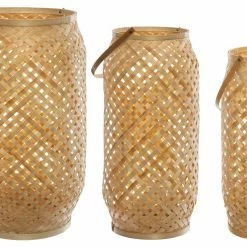 Atmosphera Créateur d'intérieur Laternen aus Bambus RITUALITY, 3 Stück