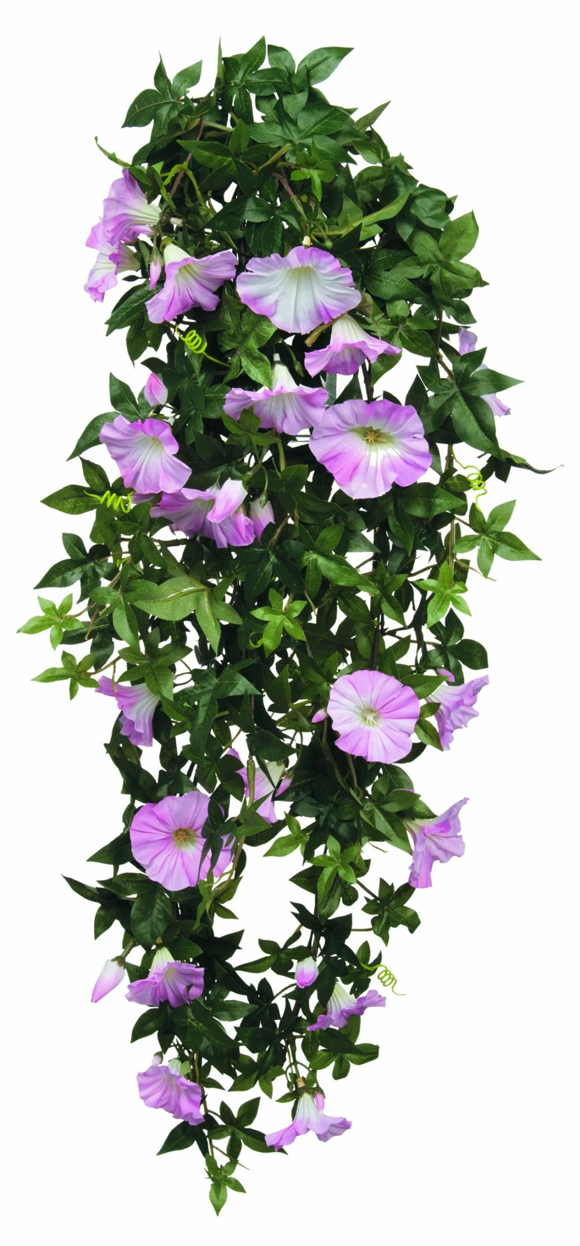 Mica Decorations Künstliche Hängepflanze Petunien - Pink - Kunststoff - Textil