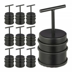 Relaxdays 10 x Türstopper mit Griff schwarz