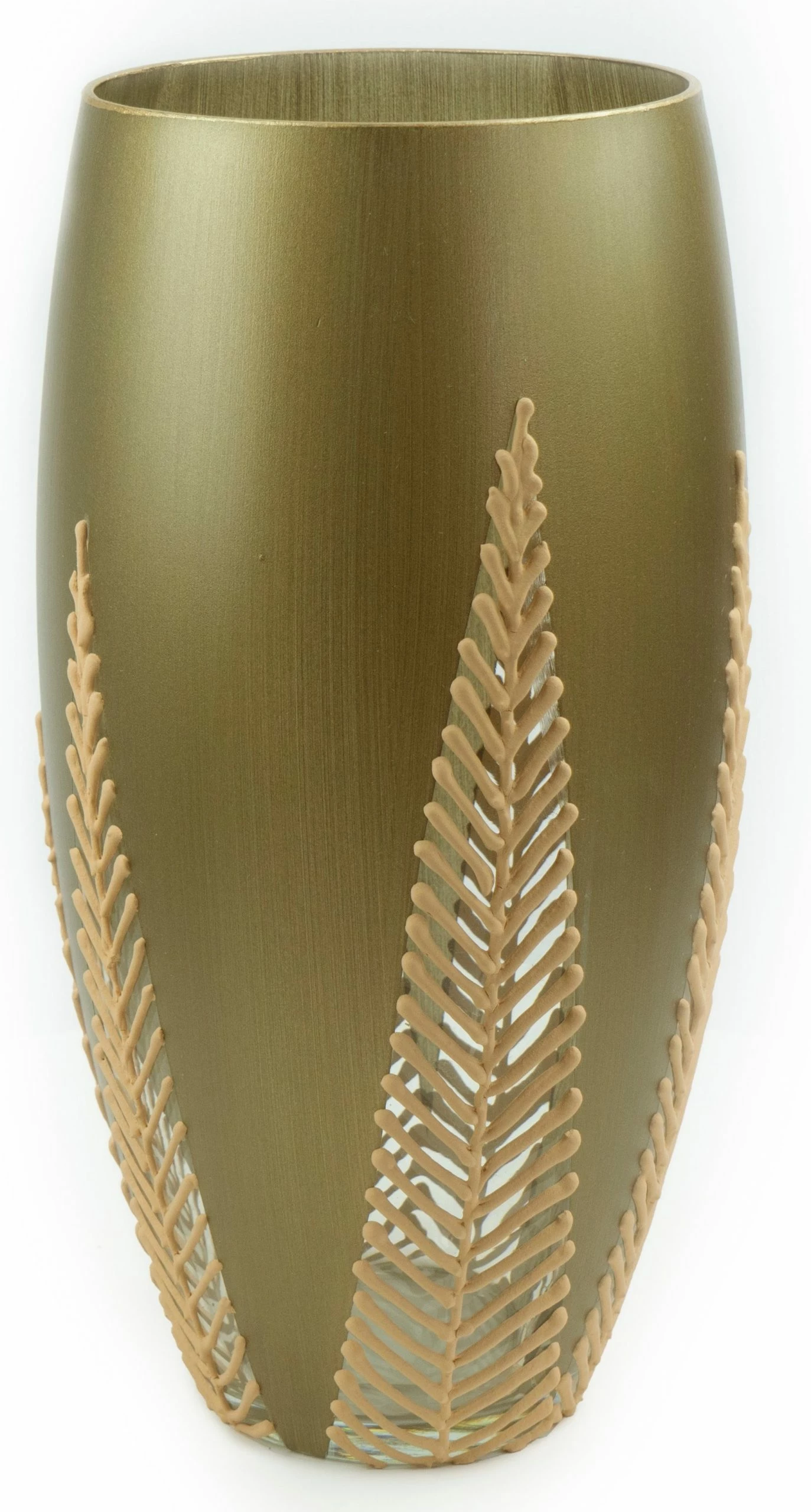 7ART Handbemalte Glasvase - Tischvase aus Glas 30 cm – Bild 2