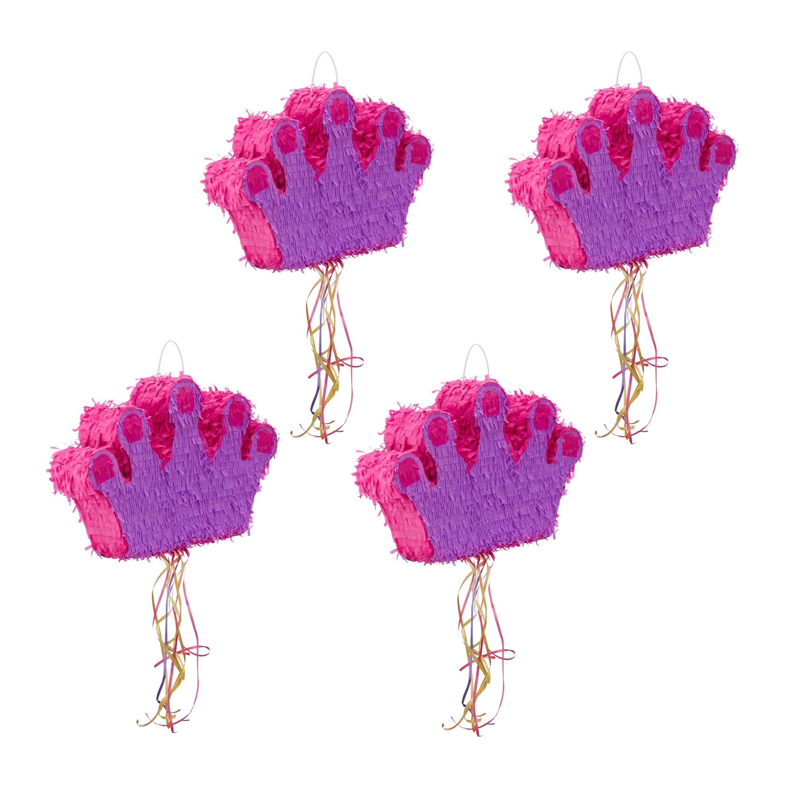 Relaxdays 4 x Pinata Krone