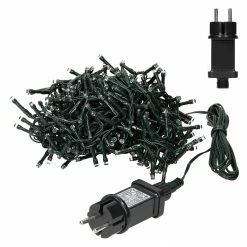 ECD Germany Weihnachtsdeko LED 6m Warmweiß - 18 x 9 x 15 cm