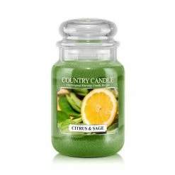 Country Candle Large Jar Citrus & Sage