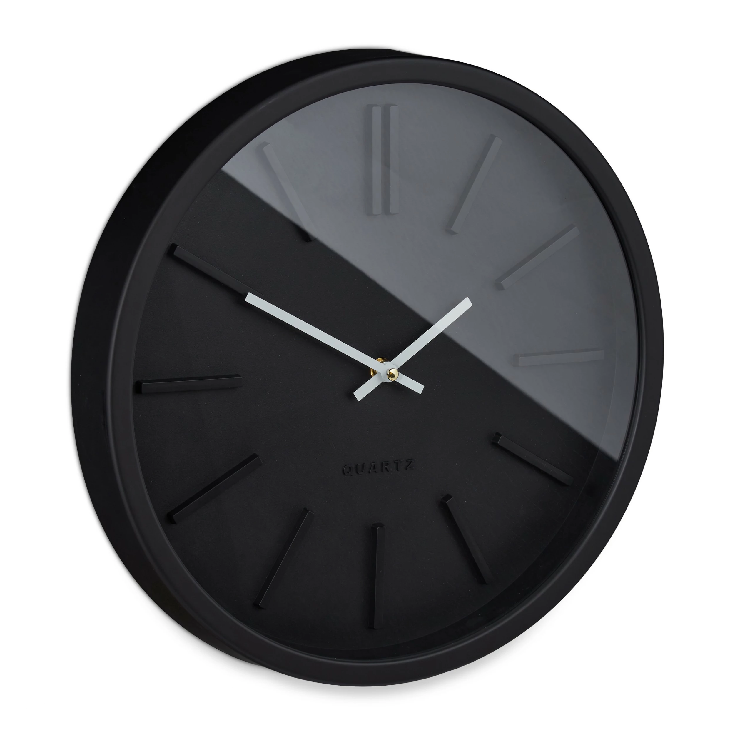 Relaxdays Wanduhr modern - Kunststoff - Glas