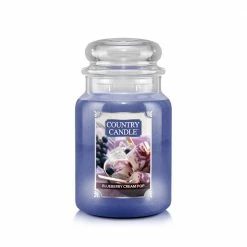 Country Candle Large Jar Blueberry Cream Pop