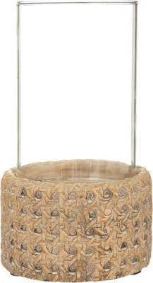 Atmosphera Créateur d'intérieur Windlicht aus Glas und Zement – Bild 2