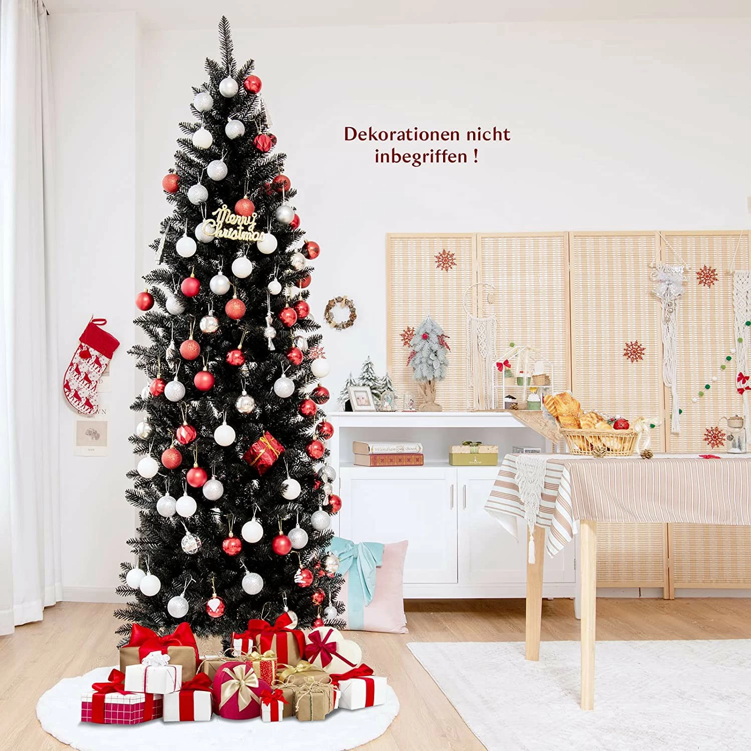 Costway 210cm Künstlicher Weihnachtsbaum – Bild 2