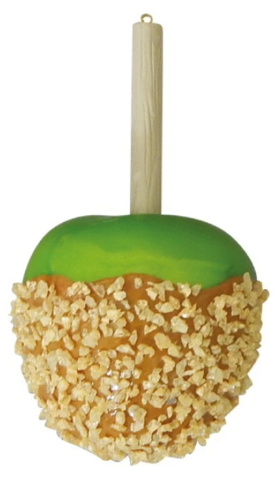 Krebs Glas Lauscha Caramell Apfel 14cm aus Glas