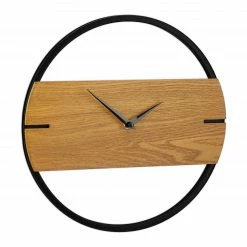 Relaxdays Wanduhr Holzoptik