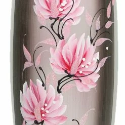 7ART Handbemalte Glasvase - Große Bodenvase aus Glas 40 cm