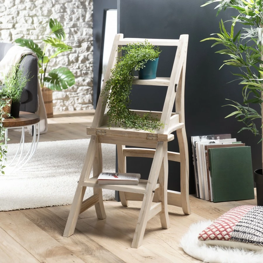 Macabane Buchhändlerstuhl Teak – Bild 2