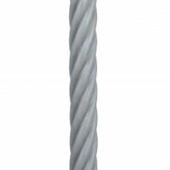 Flowforia Stabkerze Twist silber grau 350/28