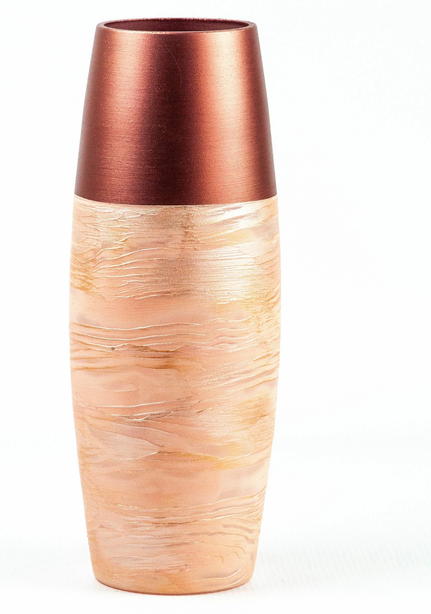 7ART Handbemalte Glasvase - Tischvase aus Glas 30 cm