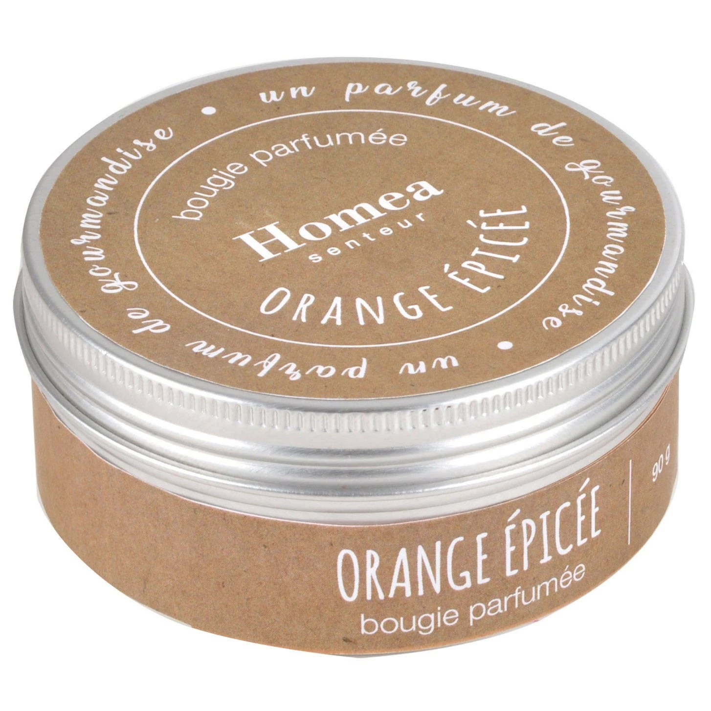 Homea Duftkerze in einer Metalldose