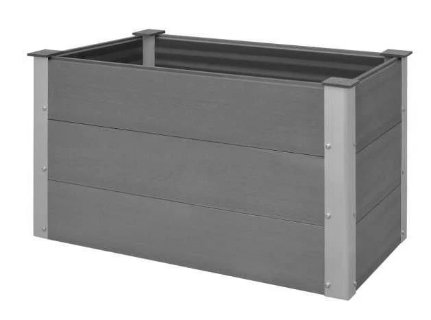VidaXL Garten-Hochbeet WPC - vidaXL Garten-Hochbeet WPC 100 x 50 x 54 cm Grau
