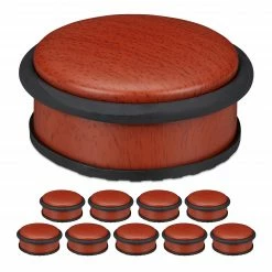 Relaxdays 10 x Türstopper Holzoptik