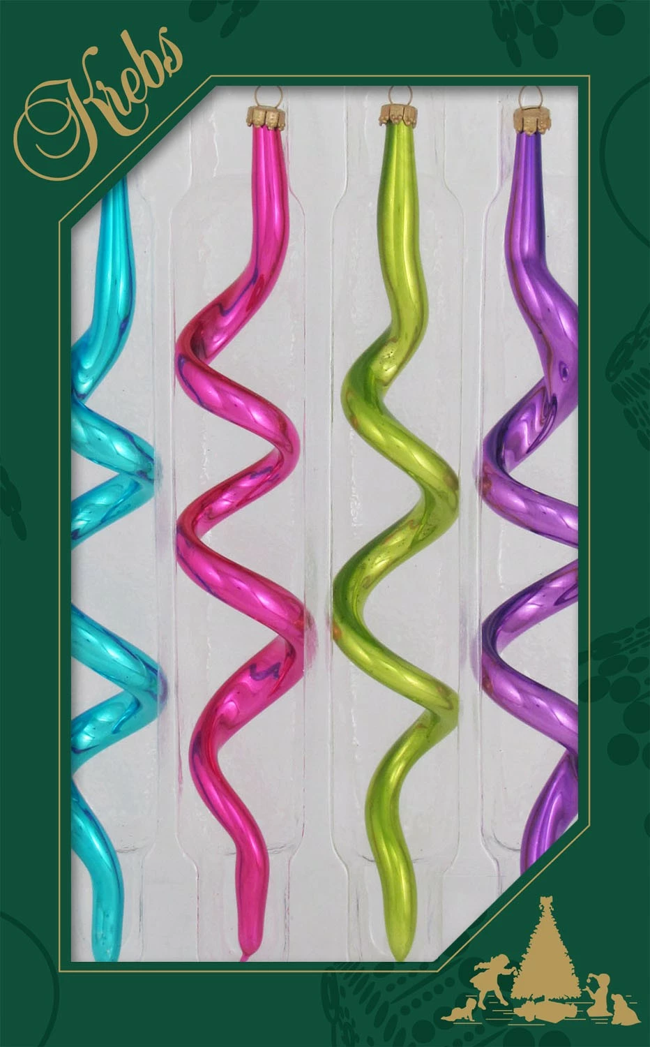 Krebs Glas Lauscha 19cm Korkenzieherformen aus Glas – Bild 2