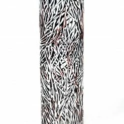 7ART Handbemalte Glasvase - Große Bodenvase aus Glas 40 cm