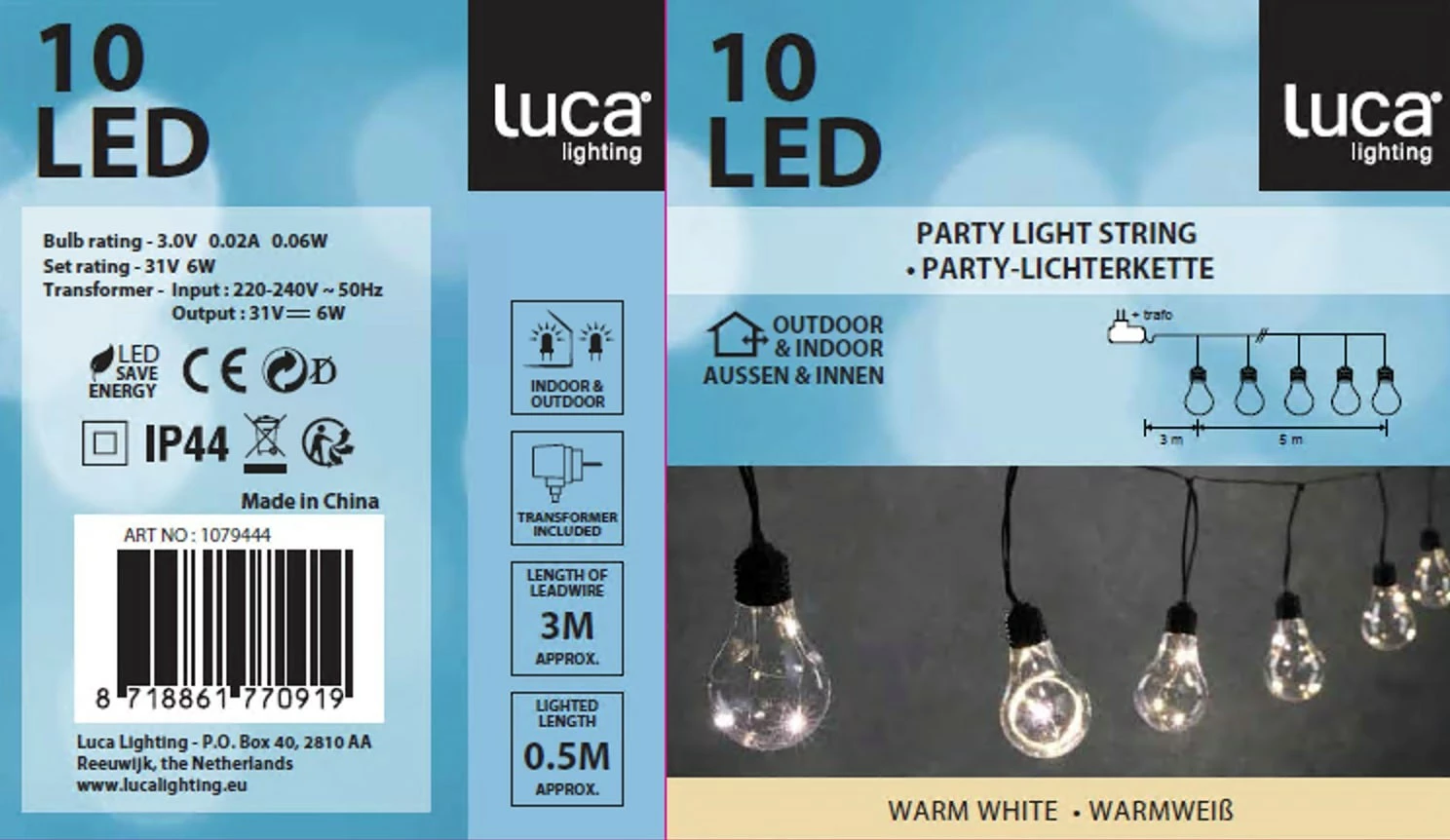 Luca Lighting LED Party-Lichterkette – Bild 5