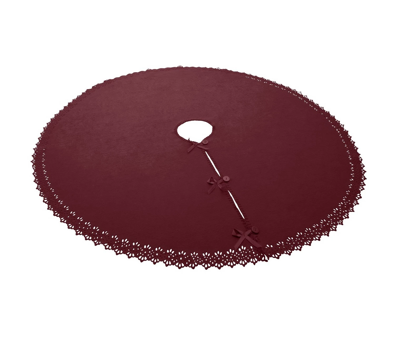 Wometo Weihnachtsbaum-Decke 120 cm - Rot