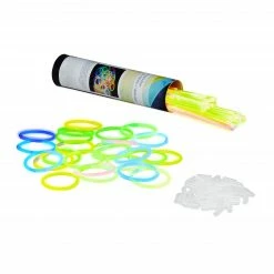 Relaxdays 100 x Knicklichter mit Verbindern