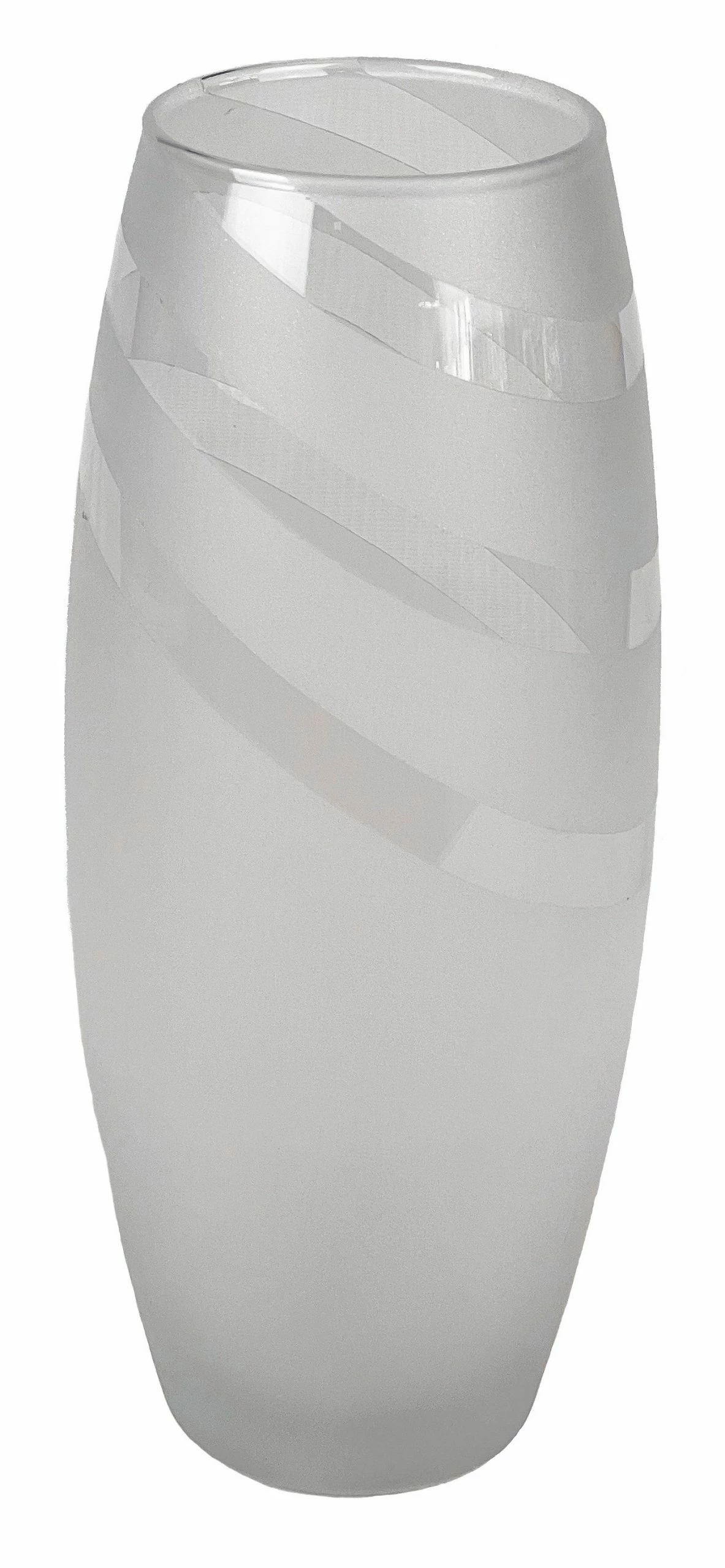 7ART Handbemalte Glasvase - Tischvase aus Glas 25 cm