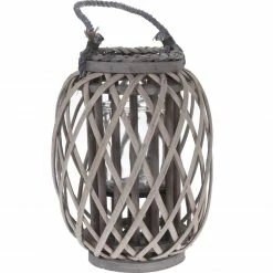 Home&Styling Collection Weidenlaterne, Ø 22,5 x 30 cm, grau