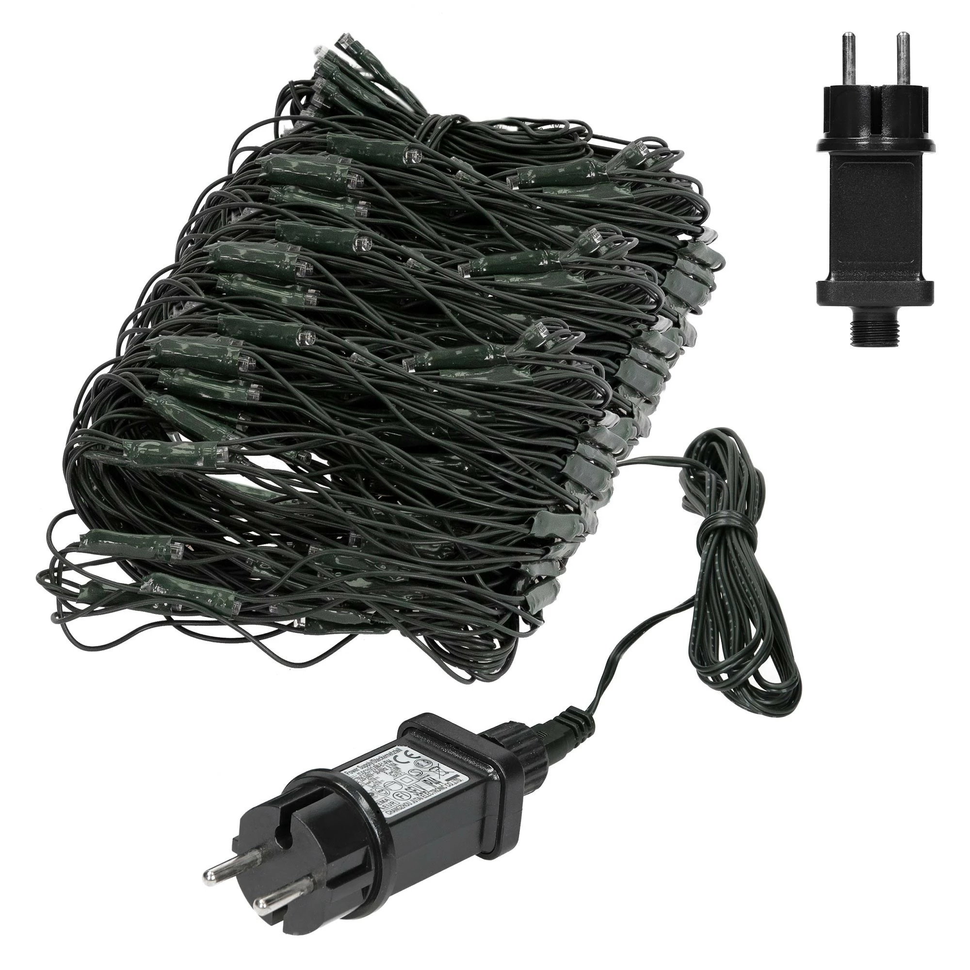 ECD Germany LED Lichtervorhang 1x2m Warmweiß 160 LED - 20 x 55 x 29 cm