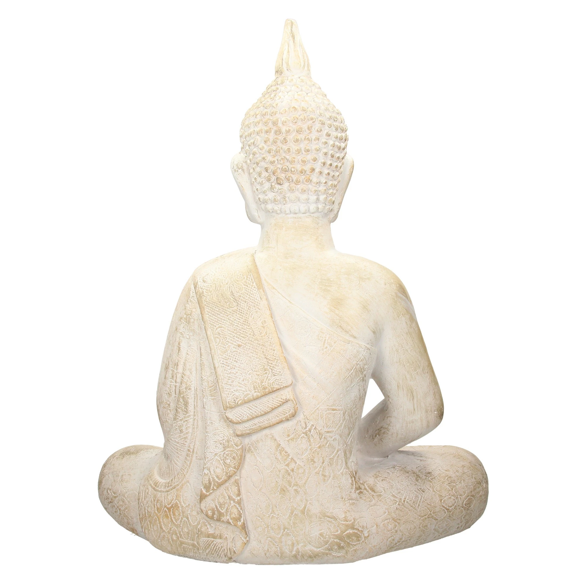 ECD Germany Buddha Figur 51x29x64 cm Beige/Grau – Bild 3
