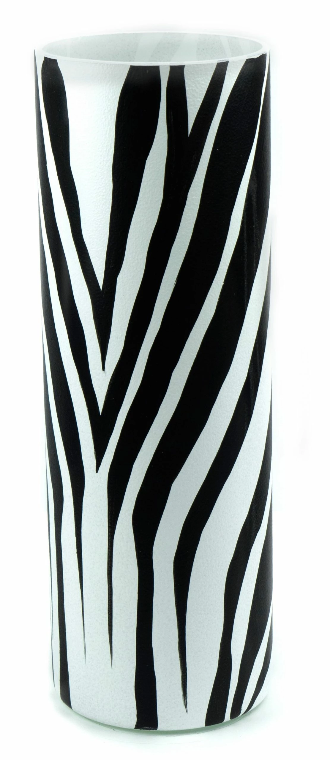 7ART Handbemalte Glasvase - Tischvase aus Glas 30 cm