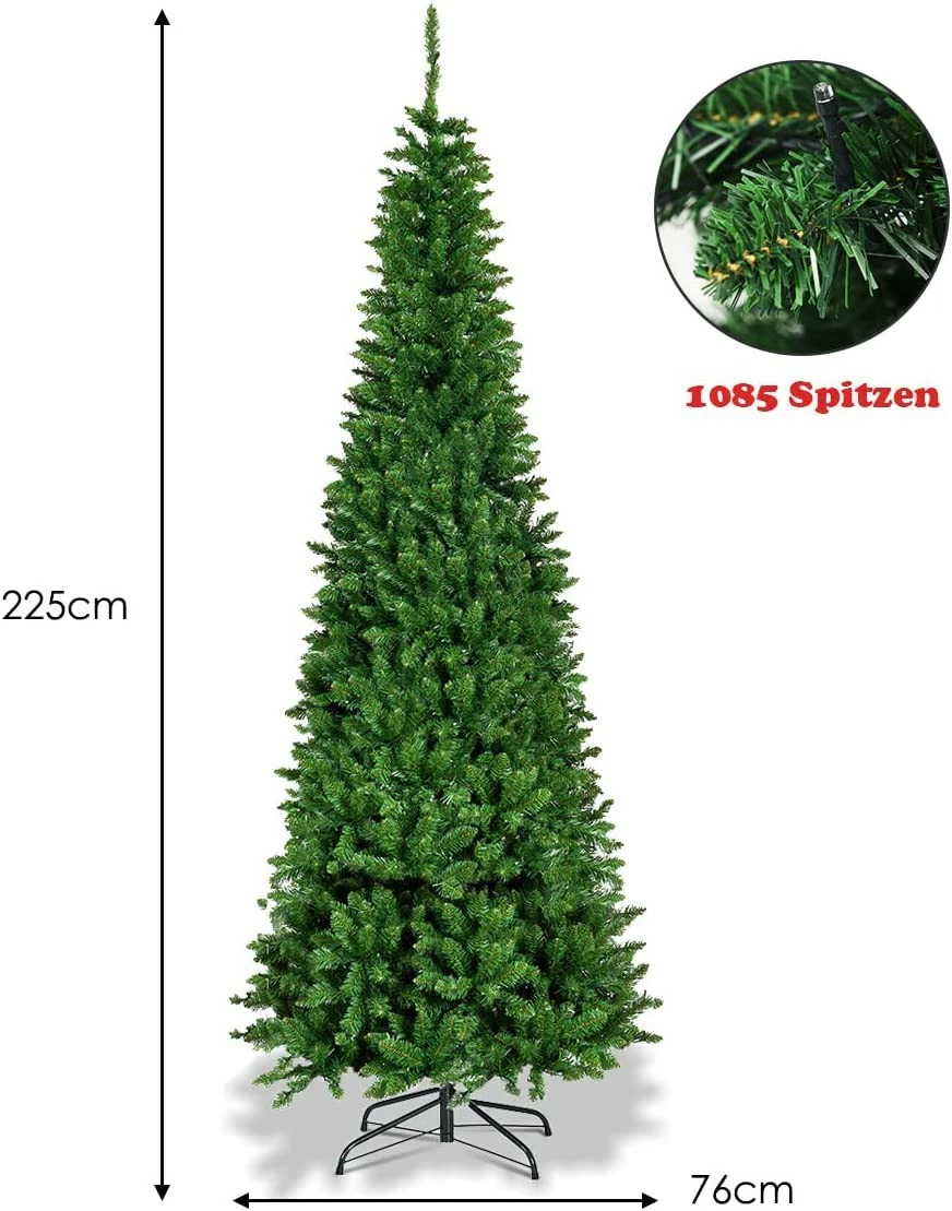 Costway 225cm LED Künstlicher Weihnachtsbaum – Bild 6