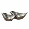 Boltze Deko-Schale Batley (2-teilig) - Aluminium - Silber