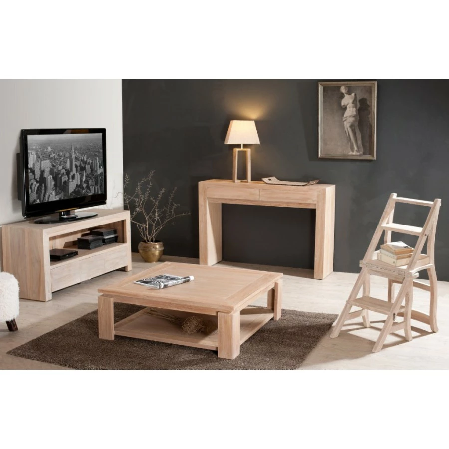 Macabane Buchhändlerstuhl Teak – Bild 4